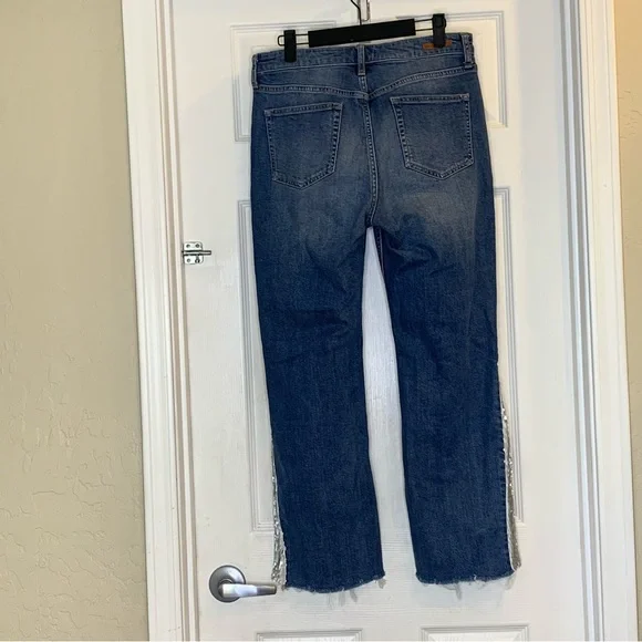 Anthropologie Pilcro High-Rise Sequined Flared Jeans Size 29 - Picture 4 of 12